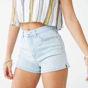 High-Waisted Denim Shorts